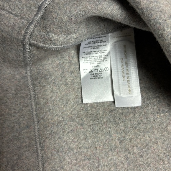 Loft women’s  Double Breasted light Grey winter Coat size small - Picture 8 of 9